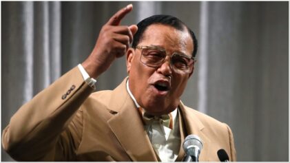 Louis Farrakhan slams white woman