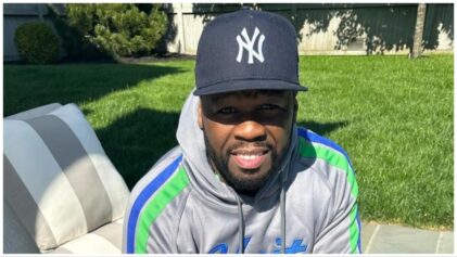50 Cent is all smiles after getting "the Drake treatment" due to a female fan throwing her bra on stage. (Photo: @50cent/Instagram)