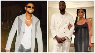 Usher stops himself from serenading Gabrielle Union after noticing Dwyane Wade.