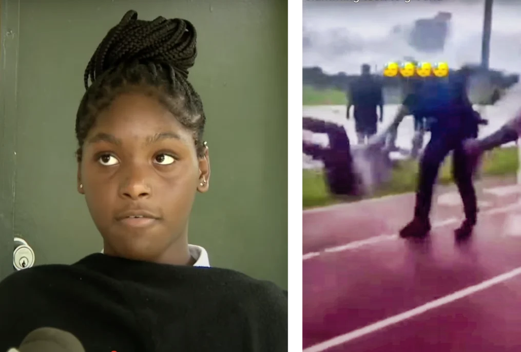 'I didn't throw a punch': Black girl says she was just trying to avoid another hit, but now faces charges for assaulting police officer