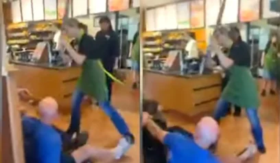 Chaos Ensues at Colorado Panera Bread After Furious Customer Attacks Staff, Gets Beaten with Pan by Hero Employee — Caught on Camera