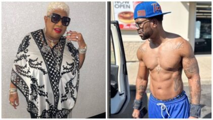 Luenell puts her hands and her head on Method Man's abs in new photos.
