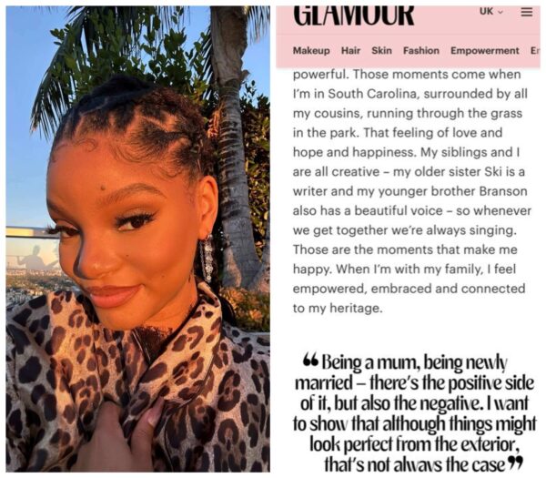 Fans suspect Halle Bailey and DDG got married and are expecting their first child following misquote in UK magazine article.