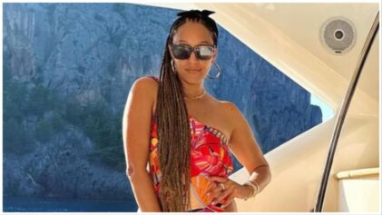 Tia Mowry fans are taken aback after the actress shows off her cheeks while on vacation.