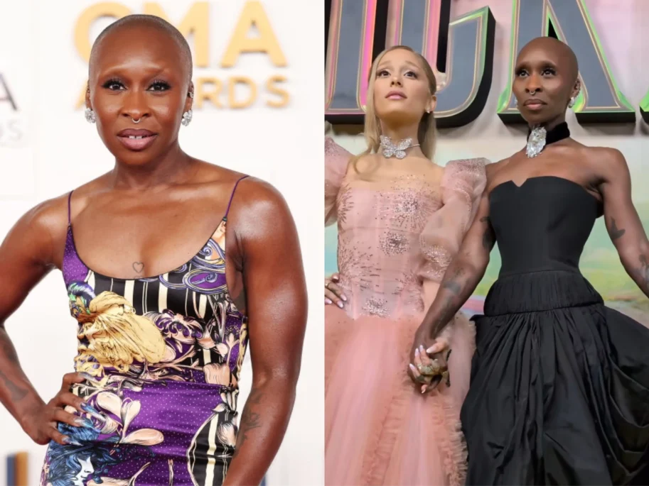 Cynthia Erivo November 8, 2023 vs. November 2, 2024 (Photos: Christopher Polk/Variety via Getty Images; @cynthiaerivo / Instagram)