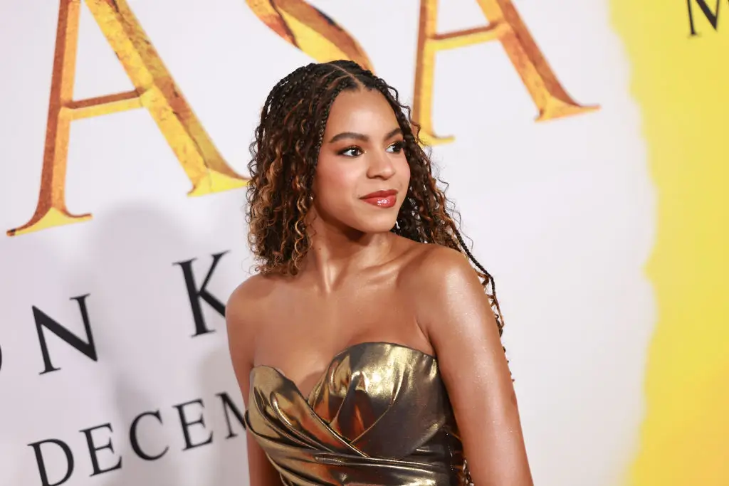 HOLLYWOOD, CALIFORNIA - DECEMBER 09: Blue Ivy Carter attends the Los Angeles premiere of Disney's "Mufasa: The Lion King" at Dolby Theatre on December 09, 2024 in Hollywood, California. (Photo by Matt Winkelmeyer/GA/The Hollywood Reporter via Getty Images)
