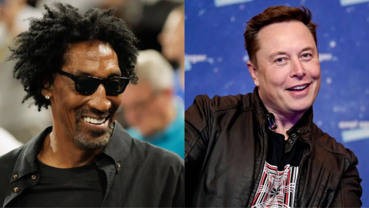 Chicago Bulls Icon Scottie Pippen’s (L) AI Praise for Elon Musk (R) Sparks Fan Fury
 (Photos: Tnani Badreddine/DeFodi Images via Getty Images;  Britta Pedersen-Pool/Getty Images)