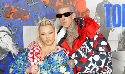 BROOKLYN, NEW YORK - SEPTEMBER 11: Alabama Luella Barker and Travis Barker attends Tommy Hilfiger Fall 22 NYFW Experience during New York Fashion Week: The Shows at Skyline Drive-In on September 11, 2022 in Brooklyn, New York. (Photo by Sean Zanni/Patrick McMullan via Getty Images)