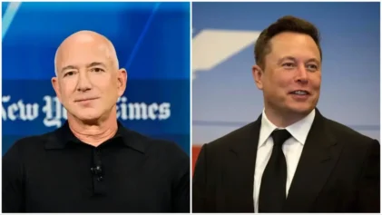 Jeff Bezos and elon musk rivalry