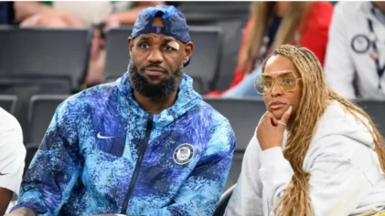 man caught being "friendly" with LeBron James' wife.