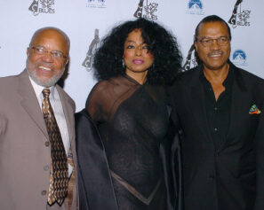 Berry Gordy, Diana Ross and Billy Dee Williams during "Lady Sings the Blues" DVD Release Screening - Arrivals at Paramount Theatre in Hollywood, California, United States. (Photo by Mark Sullivan/WireImage)