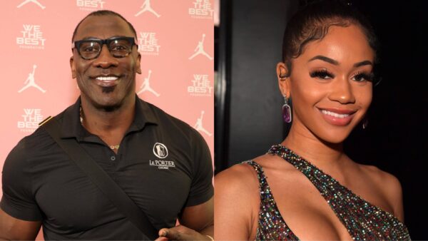 ‘They Never Do Men Like This’: Shannon Sharpe Ripped for Referring to Saweetie as ‘The One Quavo Used to Date’ During Interview (Photo by Kevin Mazur/Getty Images / Lester Cohen/Getty Images)