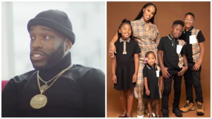 Influencer LaTruth (L) claims his estranged wife, Briana, (R) tricked to trick him into paying child support for the three children she had before they got married.