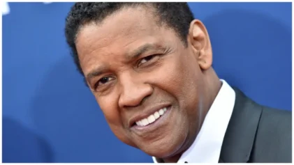 Ladies fans are drooling over new photos of Denzel Washington in a suit.