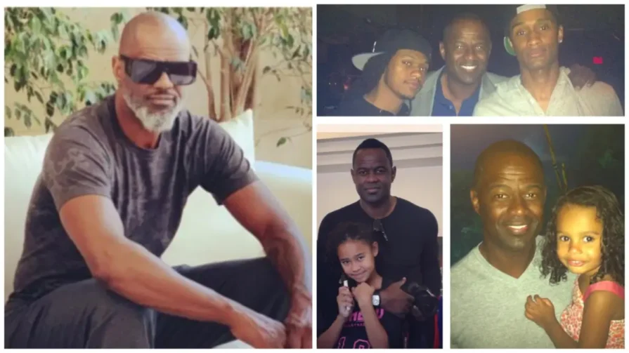 Brian McKnight with his eldest children, sons, Niko and Brian McKnight Jr. and daughter, Briana