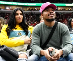 Chance the Rapper (R) and wife Kirsten Corley (L) are headed for a divorce.