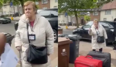 'We Live Here!': Elderly White Woman Attacks Black Man with Cane After Confronting Couple About Loading Luggage Into Car on Their Property