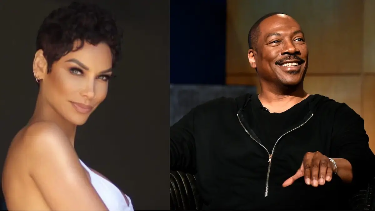 Nicole Murphy gushes over her “happy family” after she's seen posing in between her new man and ex-husband Eddie Murphy in new photos. (Photos: @nikimurphy / Instagram;  Emma McIntyre/Getty Images for Netflix)
