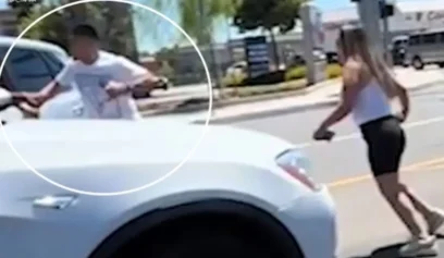 Wild Road Rage Brawl Erupts Into Stabbing and Near Hit-and-Run, Video Shows