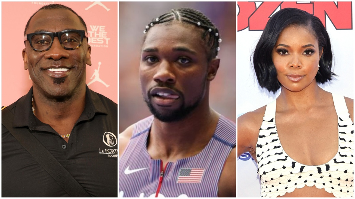 Shannon Sharpe Gabrielle Union Noah Lyles