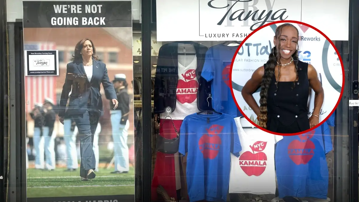 ‘You People Don’t Deserve to be Here’: Black Store Ow...ump Supporter for Hanging Kamala Harris
Poster In Store Window