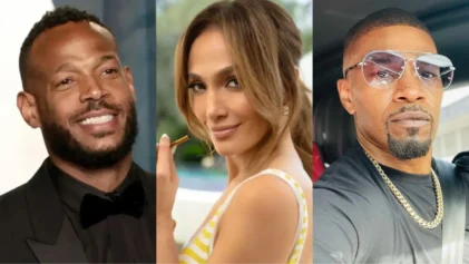 "In Living Color" alum Marlon Wayans comes to the defense of his former cast member Jennifer Lopez and says she always shows him love. (Photo by Dimitrios Kambouris/WireImage; @JLO / Instagram; @iamjamiefoxx / Instagram)