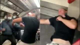 'They're Lesser Than Us': White Man Gets Knockout Punch for Racist Outburst on London Subway, Resurfaced Video Shows