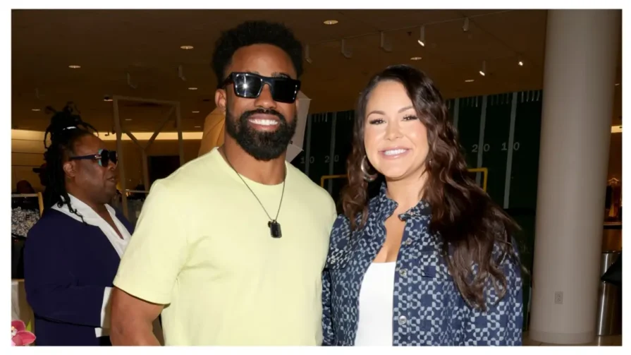 Raheem Mostert's white wife called out for trashing Kamala Harris