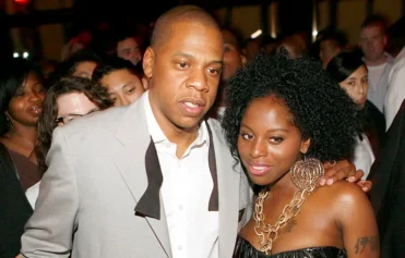 Jay Z and Foxy Brown during Jay-Z Celebrates the 10th Anniversary of "Reasonable Doubt" - Inside at Rainbow Room in New York, United States. (Photo by Shareif Ziyadat/FilmMagic)