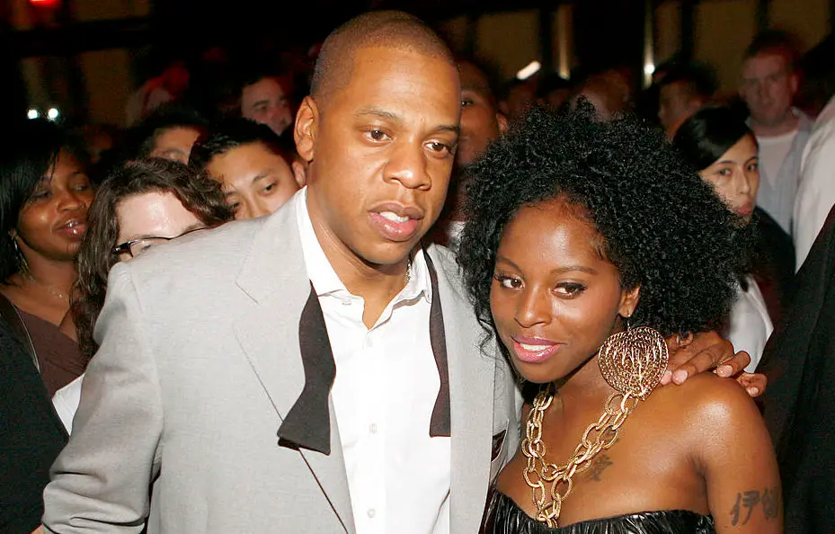 Jay Z and Foxy Brown at Jay-Z Celebrate the 10th Anniversary of "Reasonable Doubt" - at the Rainbow Room in New York, United States. (Photo: Shareif Ziyadat/FilmMagic)