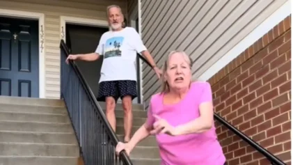 Crazed Couple Gets Instant Karma After Berating Neighbor for Knocking on Back Door In Viral Video