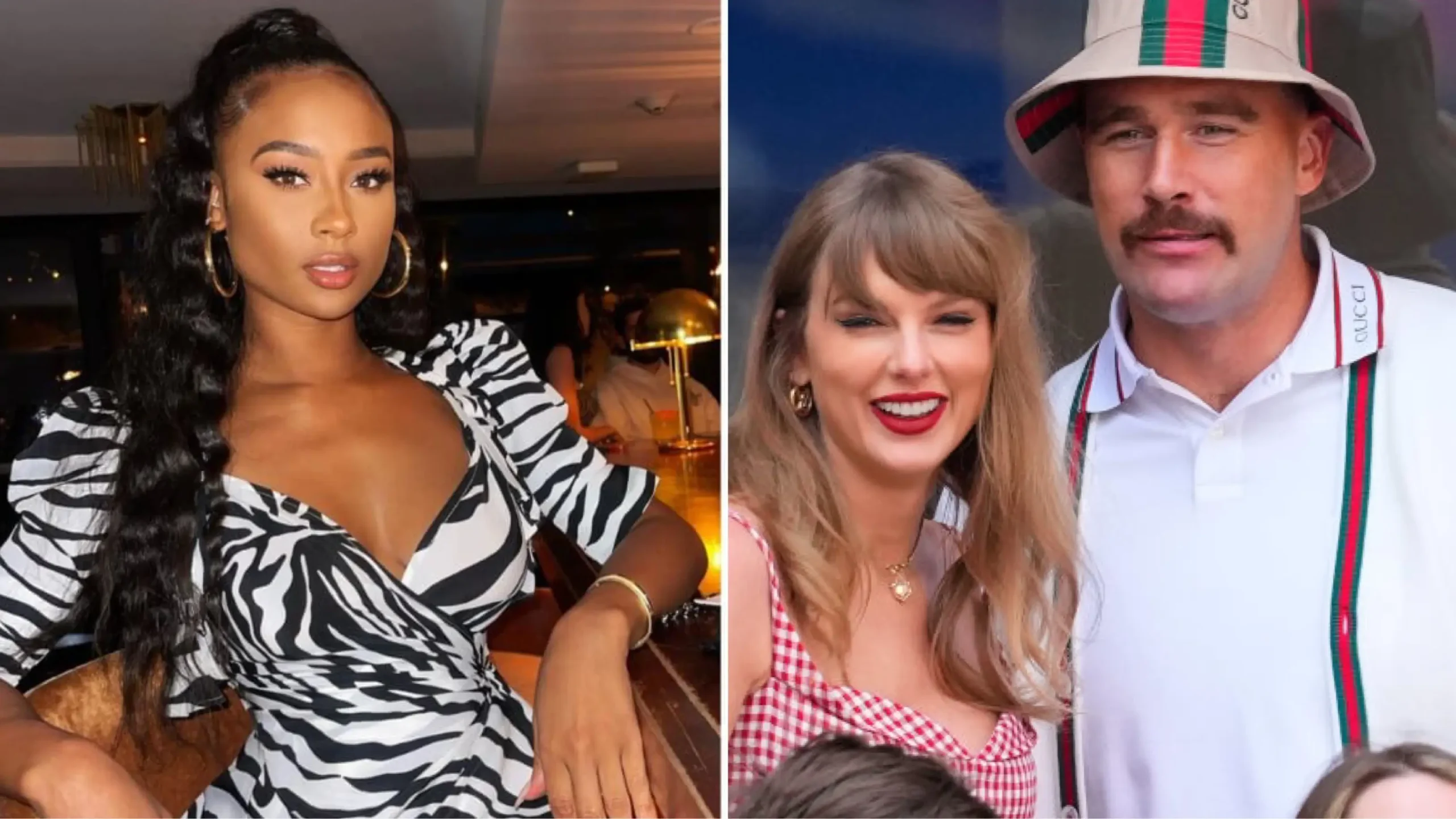 Travis Kelce's ex Kayla Nicole harassed by Taylor Swift fans amid couple's breakup rumors (Photos: Iamkaylanicole/Instagram; Gotham/GC Images)