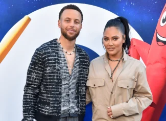 HOLLYWOOD, CALIFORNIA - JULY 18: (L-R) Steph Curry and Ayesha Curry attend the world premiere of Universal Pictures' "NOPE" at TCL Chinese Theatre on July 18, 2022 in Hollywood, California. (Photo by Rodin Eckenroth/FilmMagic)