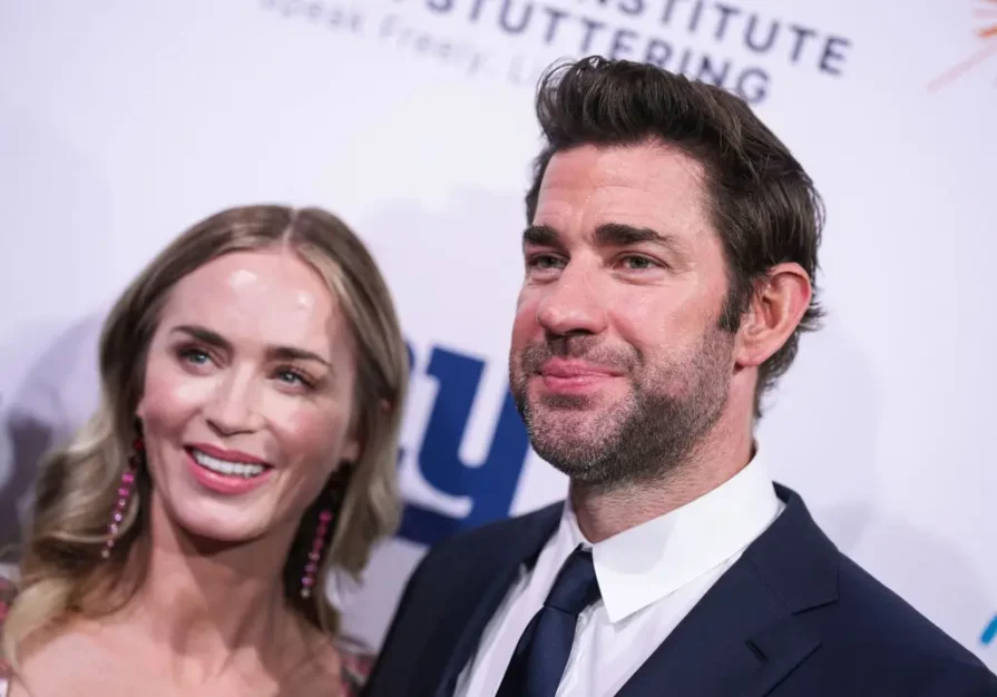 Emily Blunt and John Krasinski at The American Institute for Stuttering's 18th Annual Gala held at 583 Park Avenue on September 16, 2024 in New York City. (Photo by John Nacion/Variety via Getty Images)