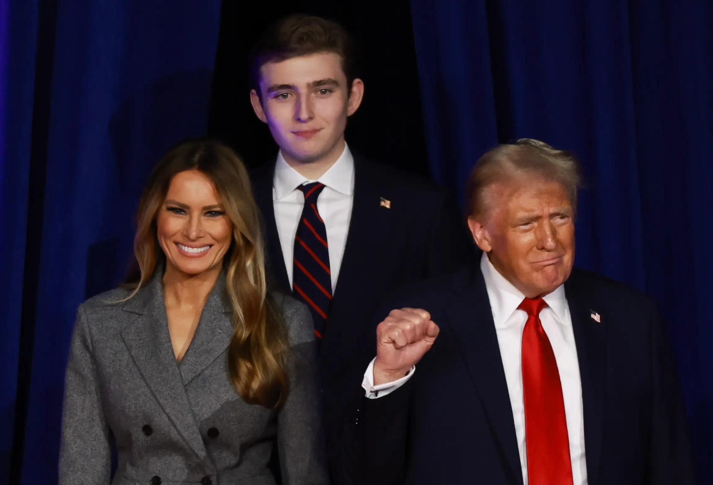 Fans suspect that Donald Trump's obsession with the height of his 18-year-old son Barron Trump is a form of jealousy. (Photo: Joe Raedle/Getty Images)
