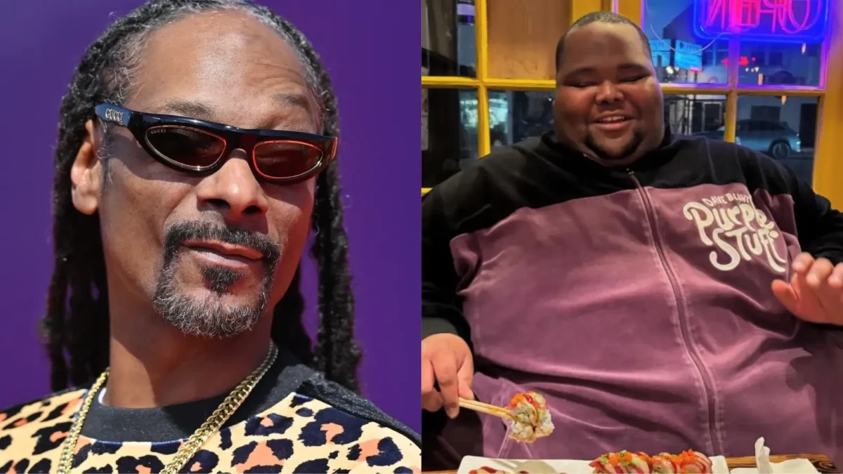 The Dogg in Hot Water: Snoop Dogg called out for fat shaming fellow rap artist Dave Blunts (Photos: Axelle/Bauer-Griffin/FilmMagic; @iluvyoudaveblunts/Instagram)
