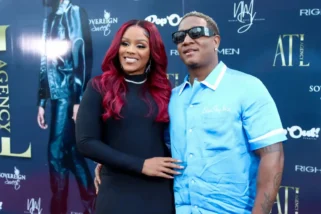 ATLANTA, GEORGIA - APRIL 4: Kendra Robinson and Yung Joc attend ATL Agency Launch at Truth Lounge on April 4, 2023 in Atlanta, Georgia. (Photo by Nykieria Chaney/Getty Images)