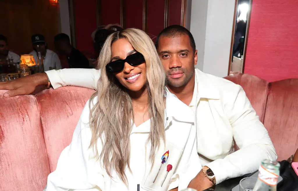 WEST HOLLYWOOD, CALIFORNIA - JULY 11: Ciara (L) and Russell Wilson at the Serena Williams' 2024 ESPY Awards After-Party at Delilah on July 11, 2024 in West Hollywood, California. (Photo by Eric Charbonneau/Getty Images for WME)
