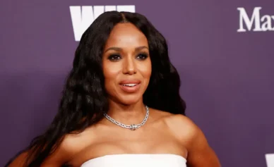 US actress Kerry Washington arrives for the 2024 Women in Film (WIF) annual gala in Beverly Hills, California, on October 24, 2024. (Photo by Michael Tran / AFP) (Photo by MICHAEL TRAN/AFP via Getty Images)