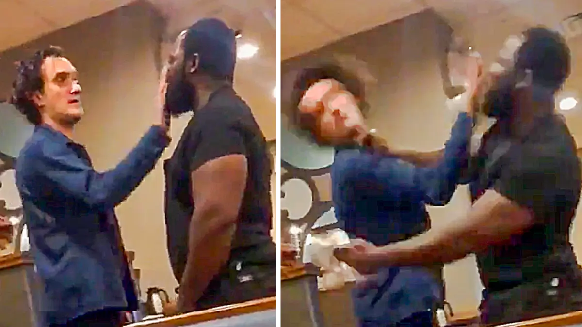 White Man Touches Black Man on Camera — and the Lesson Arrives Before Anyone Can Step In