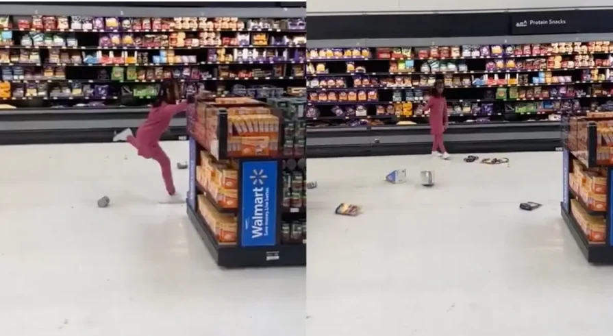 Video Shows Little Girl Throwing Food, Breaking Bottles In Epic Walmart Tantrum, Sparking Debate Among Customers, Employees Over When Bystanders Should Intervene