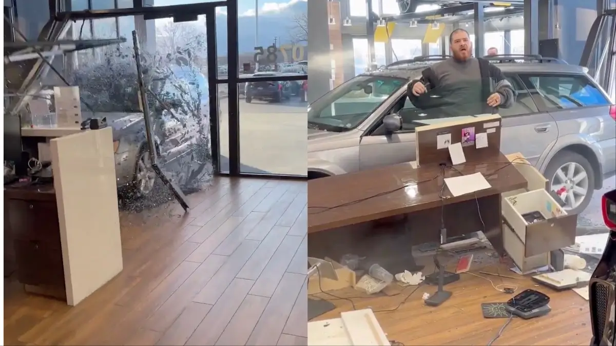 Utah Man Plows Into Car Showroom After Dealership Sells Him a 'Lemon' and Denies His Refund Request, Video Shows