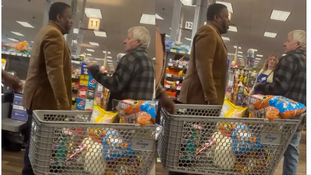 ‘Watched This So Many Times’: White Man Takes a Swing at a Black Kroger Shopper and Instantly Regrets It, Video Shows