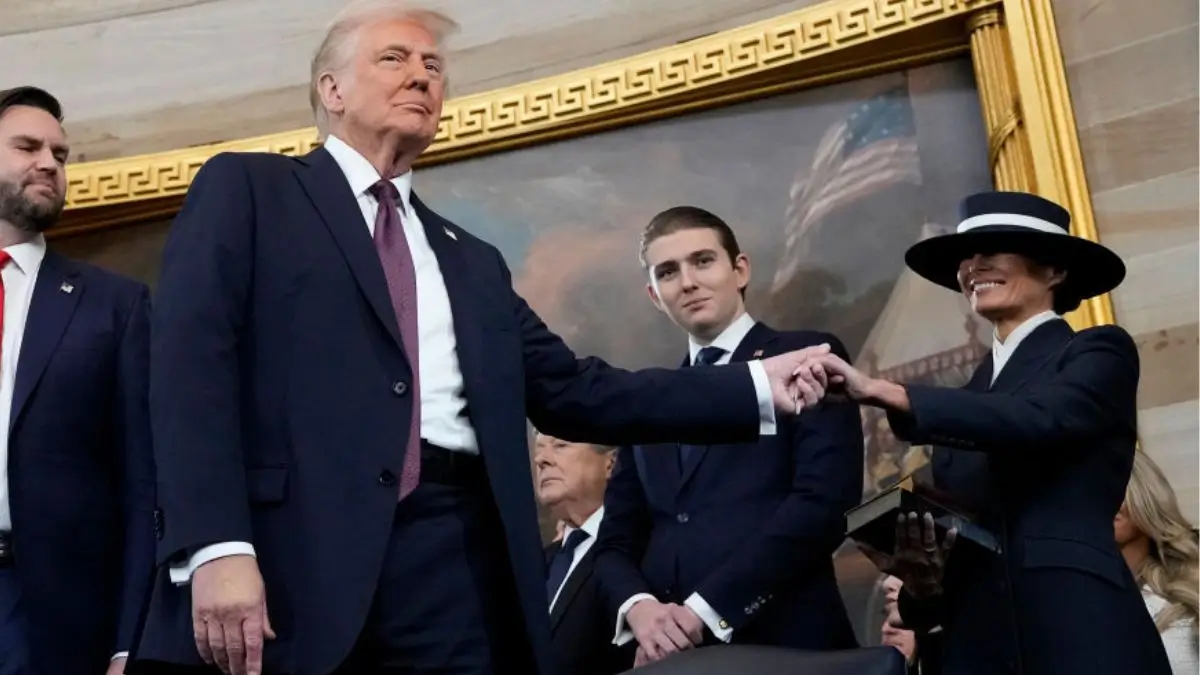 ‘Barron Really Is His Father’s Son’: Barron Trump’s Shady Rollout Branded a ‘Scheme’ as Critics Say He Slipped Past Mom to Run Another Trump Hustle ‘Barron Really Is His Father’s Son’: Barron Trump’s Shady Rollout Branded a ‘Scheme’ as Critics Say He Slipped Past Mom to Run Another Trump Hustle