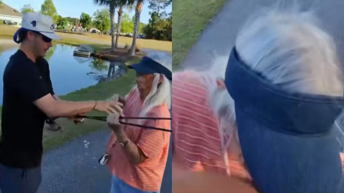 ‘Are You… OK?!’: South Carolina Woman Tries to Steal Fishing Rods, Ends Up Biting Two Men After Confronting Them About Fishing in Pond, Video Shows