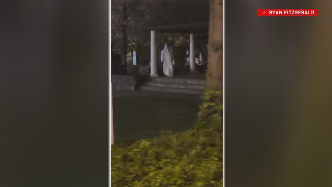 ‘That’s Straight Up Klan:’ Disturbing Viral Video of Hooded Figure Walking Around Rhode Island Town Sparks Concerns