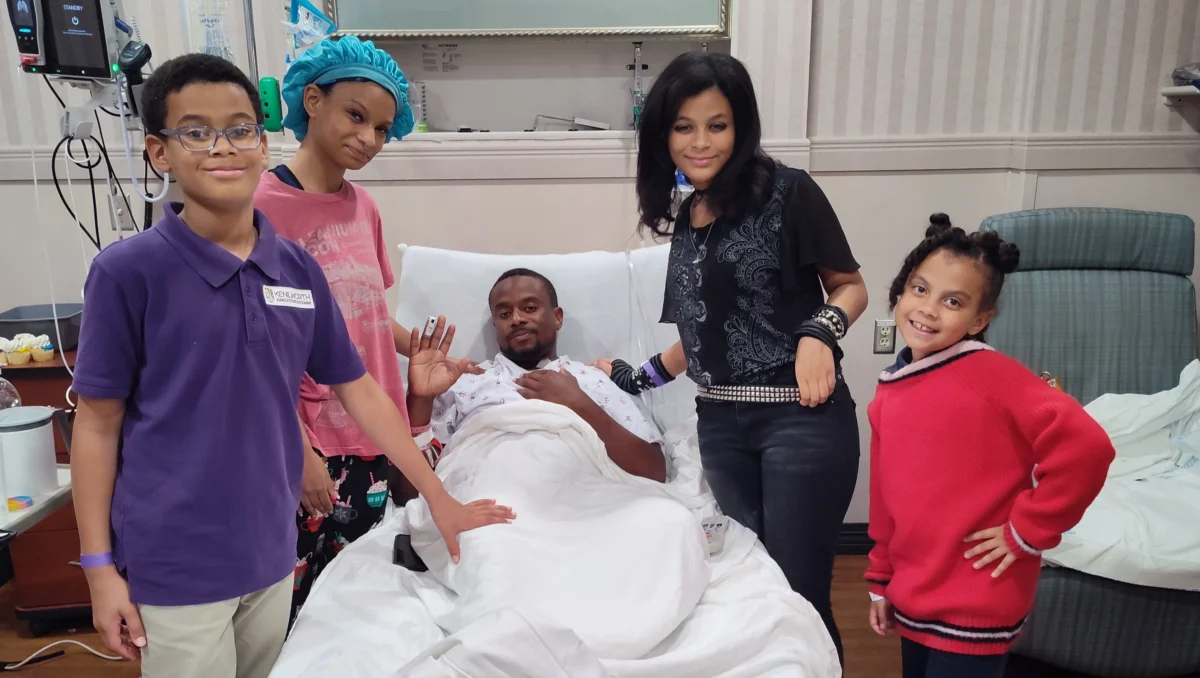 A Louisiana father is thankful to be alive after a teenager, Jerry Huggins, shot him.
