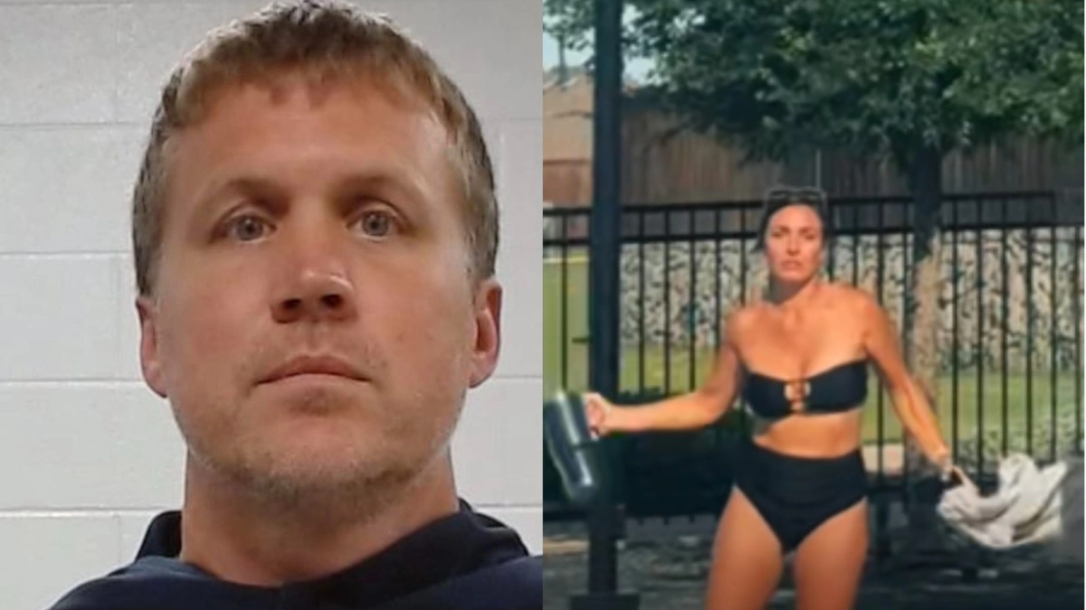 Police say Kevin Brown brought an AR-style weapon to a child's birthday party.