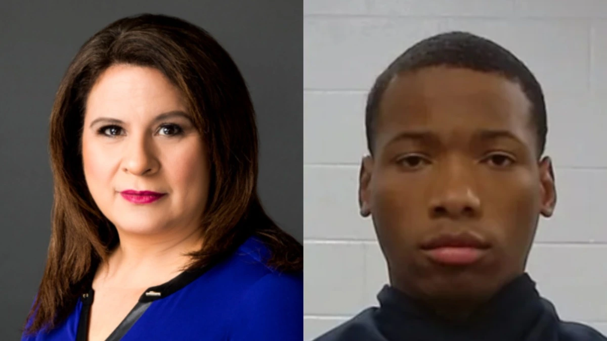 Rebecca Lopez (left) made the comment while covering the Karmelo Anthony (right) trial.