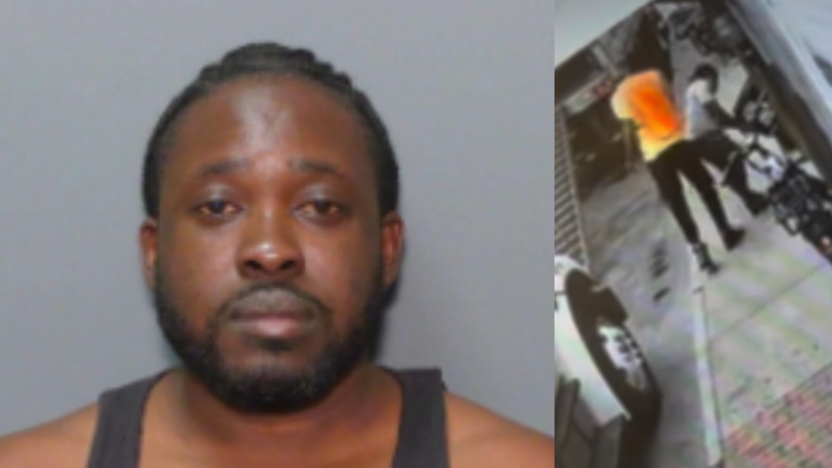 Downer was arrested after a man came up and punched him in the back.